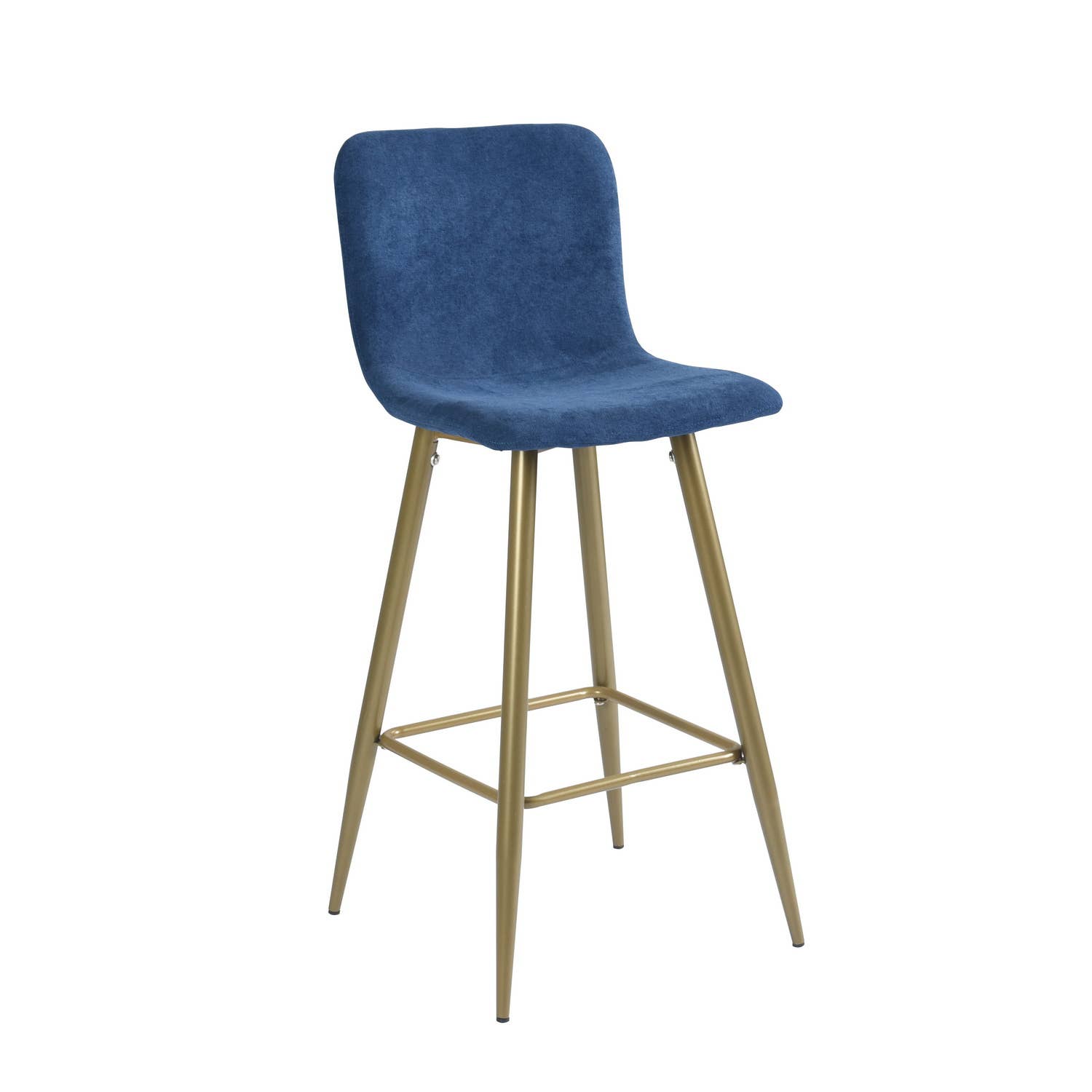 39F Inc. - Wholesale Stool - Modern 27.6in Counter Bar Stools With Gold Leg-Navy Blue6