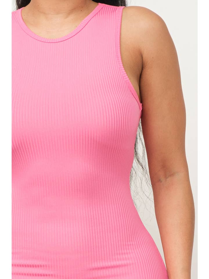 Boswell - Wholesale Dress - Women's - SIDE SLIT 4X2 RIB MAXI DRESS1