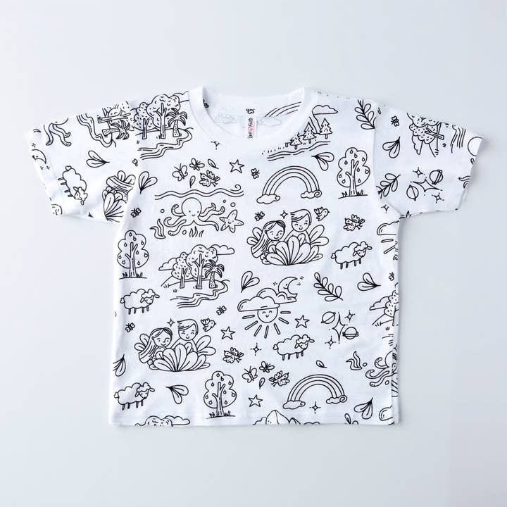 Genesis Color Me T-Shirt for Kids! for wholesale by Love in Faith