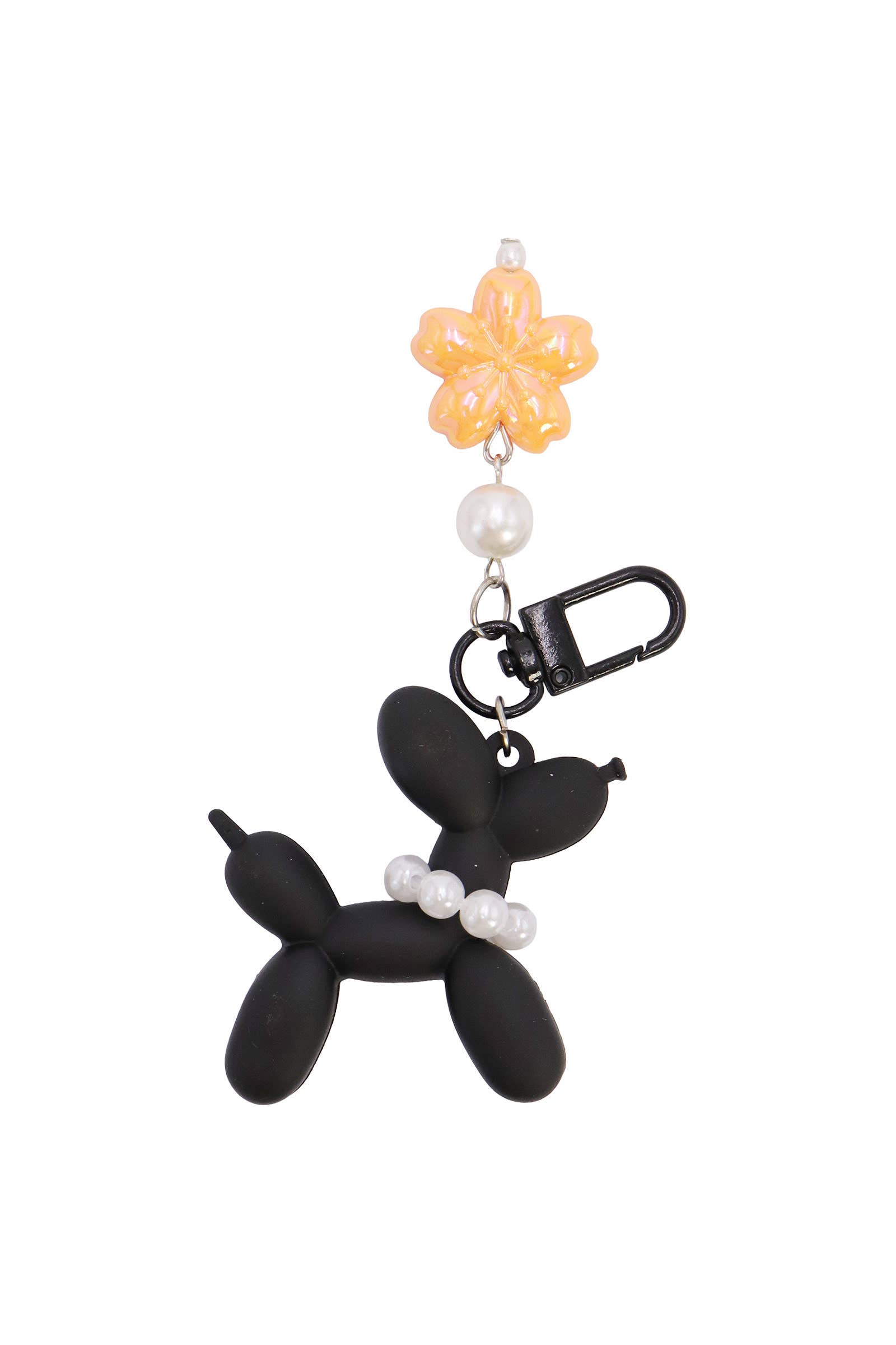 ASSORTED Matte Balloon Dog Pearlescent Resin Key Chain for wholesale on Faire9