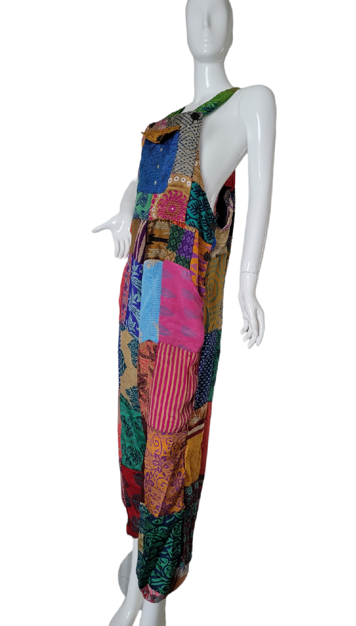 Evergreen Guardian Imports - Wholesale Jumpsuit - Women's - SK588 Patchwork Jumpsuit1