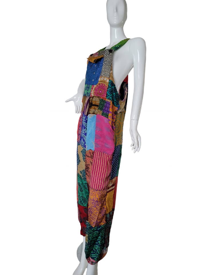 Evergreen Guardian Imports - Wholesale Jumpsuit - Women's - SK588 Patchwork Jumpsuit1