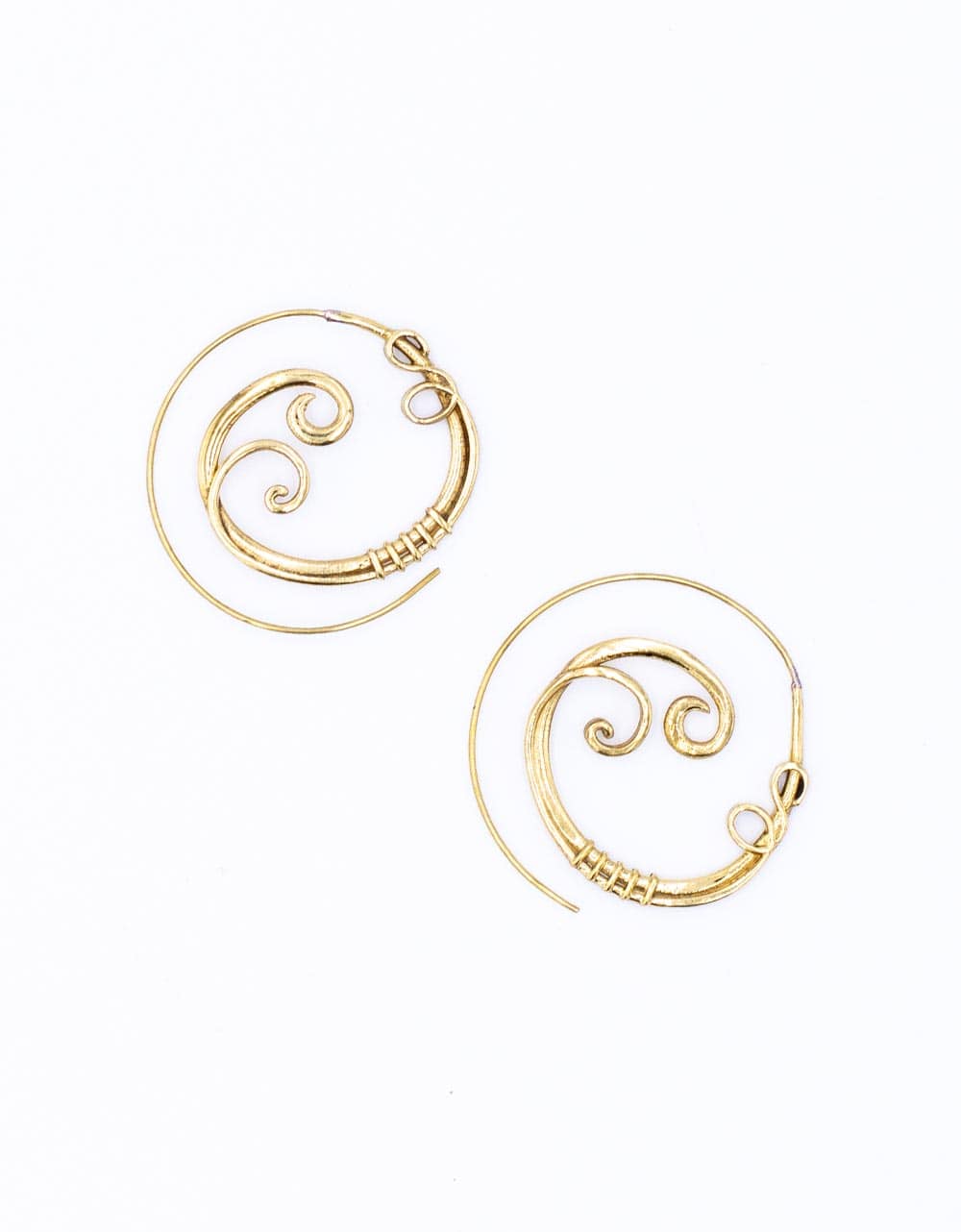 yellow gold SPE2020 - Boho Style Twisted Earrings for wholesale on Faire1