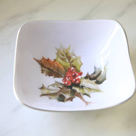 Bol carré Holly - 16 cm pour la vente par Tilnar Art