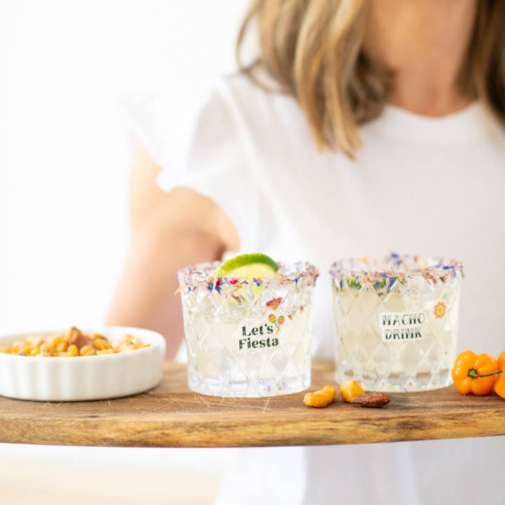 GlassTats - Wholesale Wine/Cocktail Glass Markers - Fiesta Time Drink Markers2