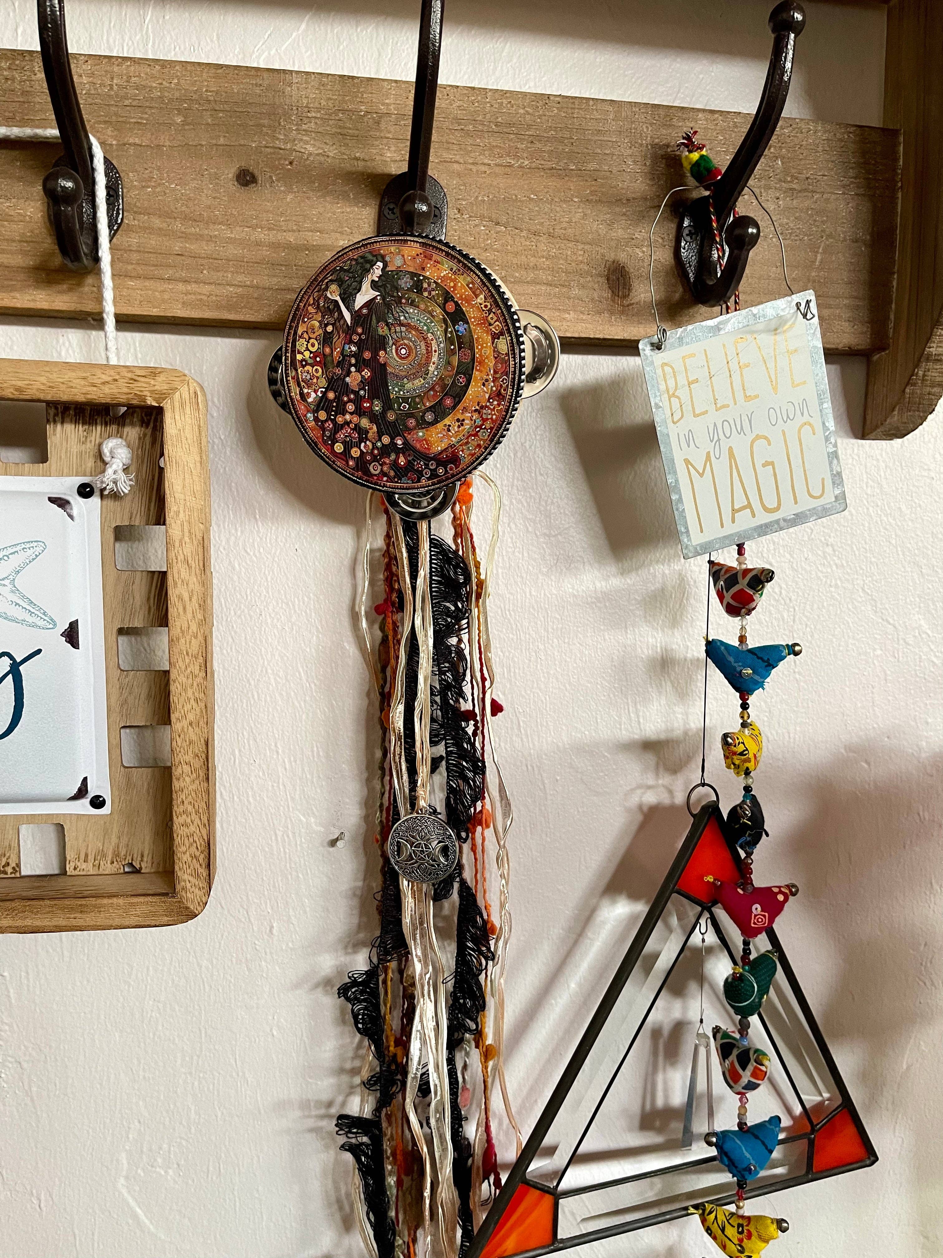 Bodhi Leaf Market - Wholesale Wall Accent - Practical Magic Charmed 4" Tambourine Wall Accent3