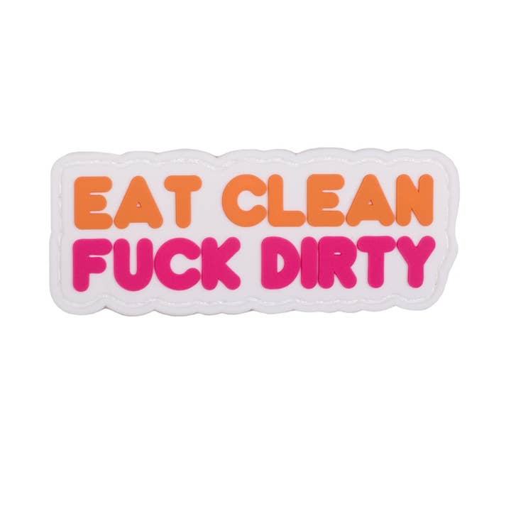 Patch Pvc Eat Clean Fuck Dirty por atacado de Elitex Training