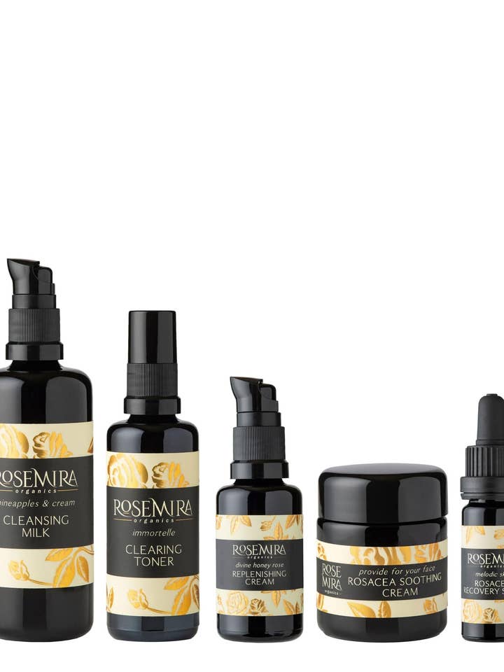 Rosacea Essentials Kollektion für den Großhandel von Rosemira Organics