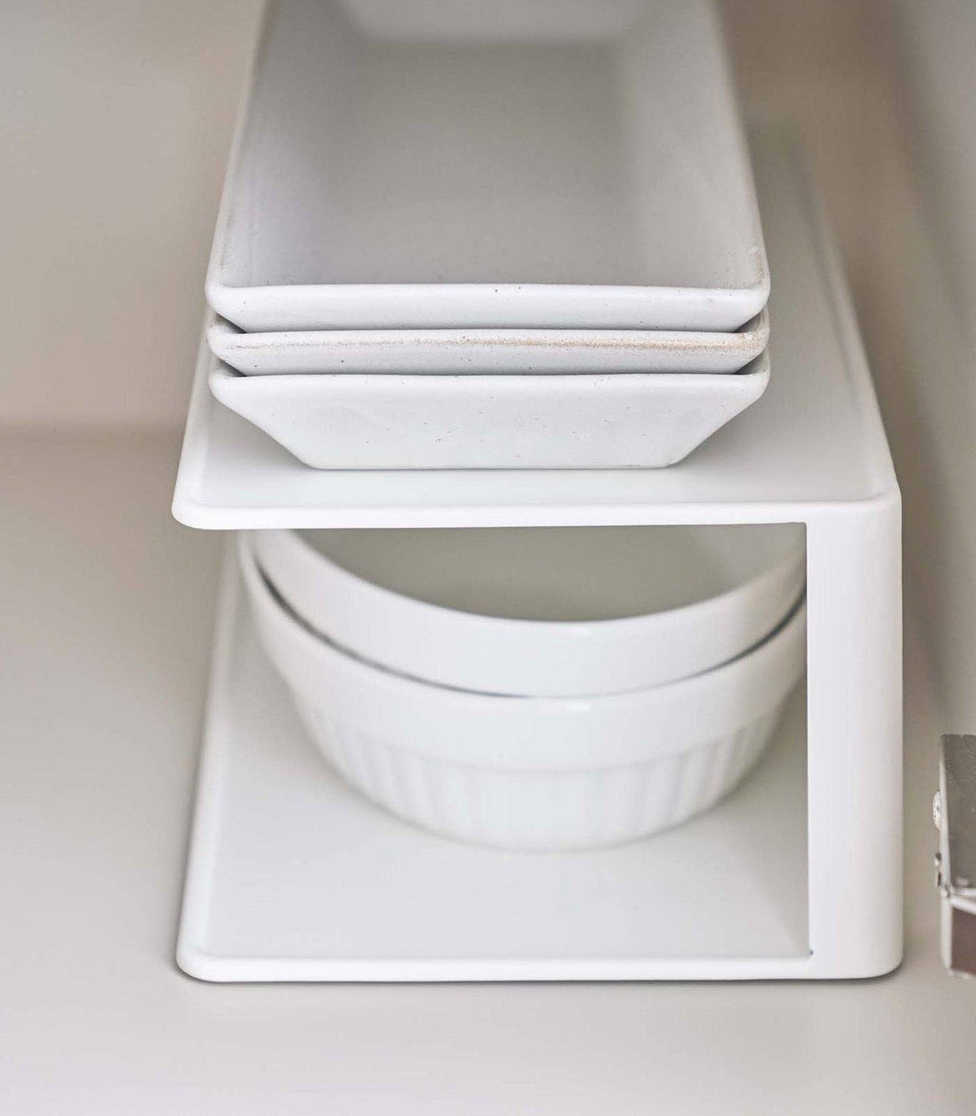 Yamazaki Home - Vente Rangements/organisateurs de cuisine - Organiseur d'armoire à deux niveaux, acier6