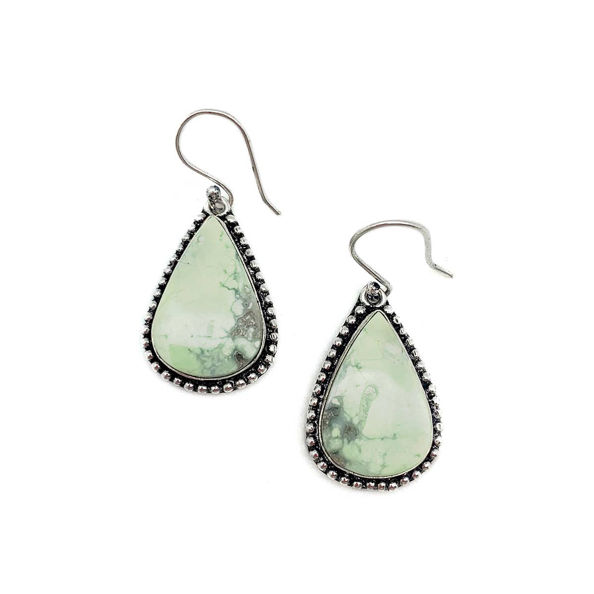 Anju Jewelry - Venta al por mayor Pendientes colgantes - Pendientes de Piedra Semipreciosa Hechos a Mano - Crisoprasa Limón1