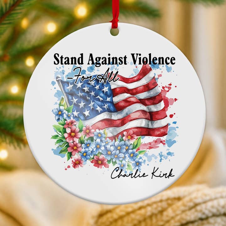 Sta Op Tegen Geweld Keramische Ornament, C. K1rk Citaat Decor voor wholesale door Embrova