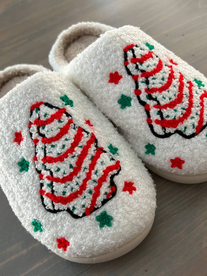 JILLIAN INK LLC - Wholesale Slippers - Women's - Christmas Tree Cake Slippers