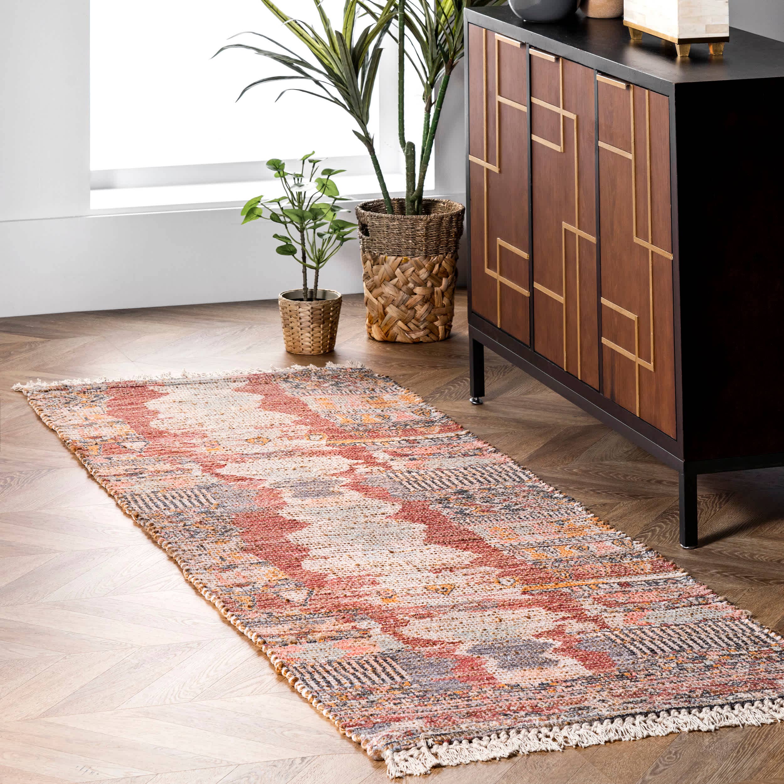 Multi Vintage Flatweave Hermina Area Rug for wholesale on Faire2