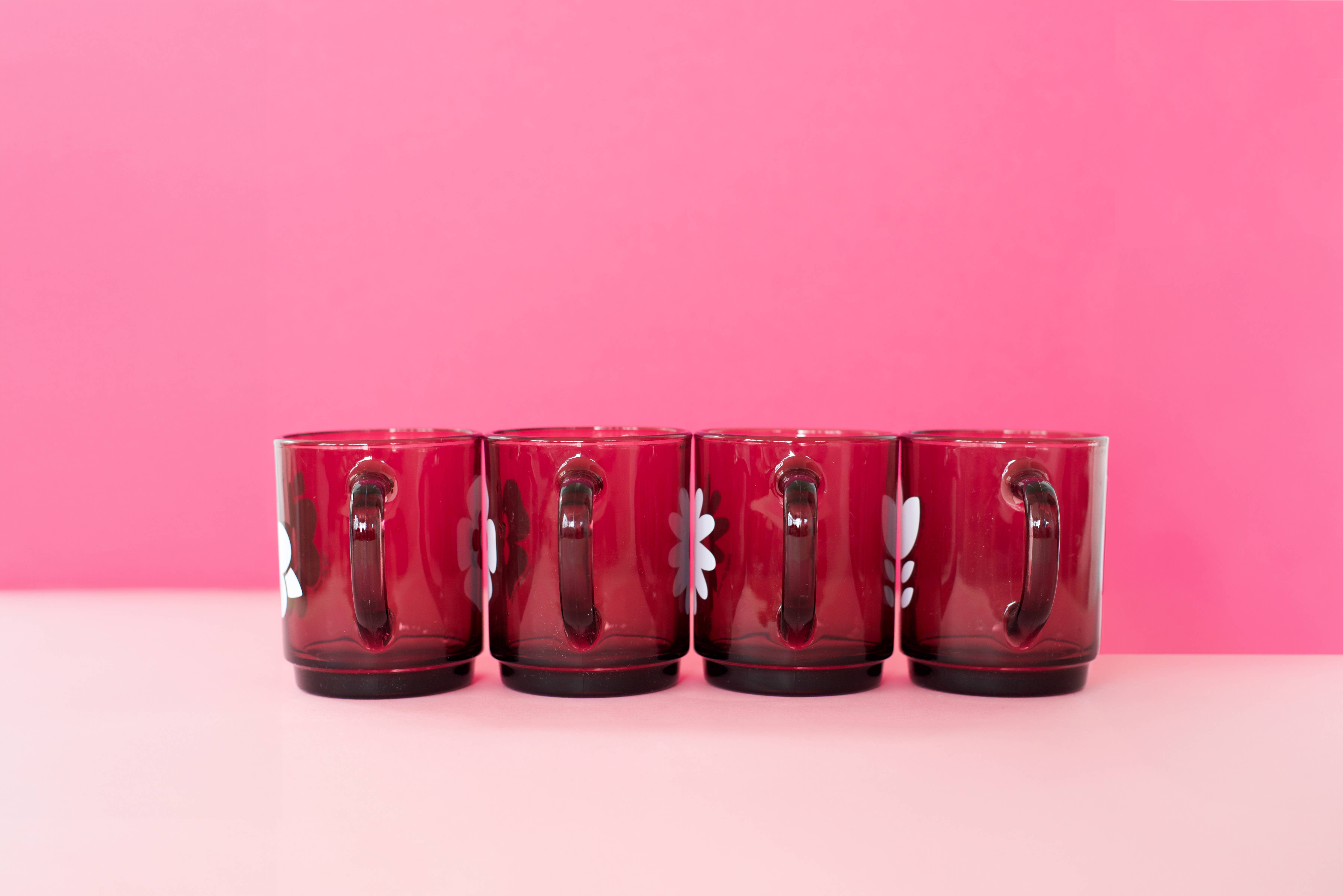 Pied De Poule - Wholesale Coffee Mug - Duralex mug - “RETRO” PLUM7