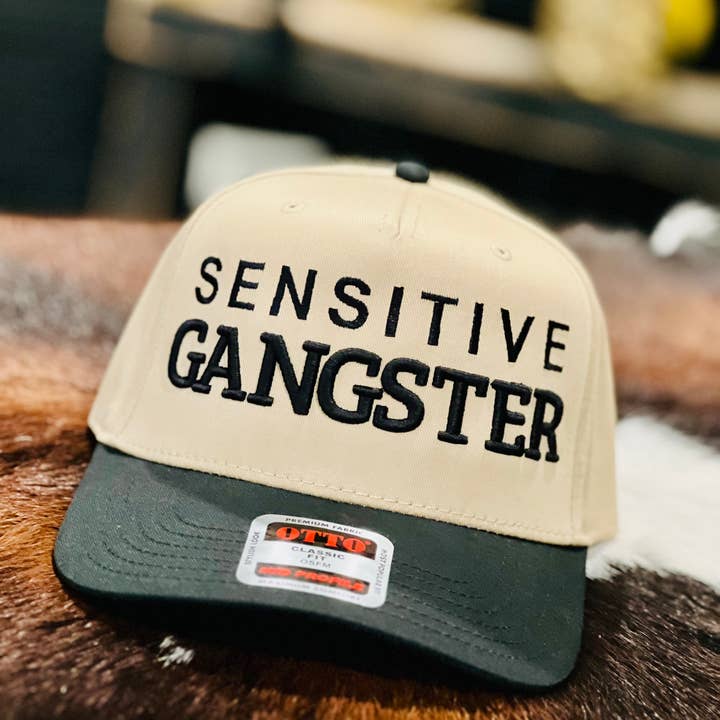 Dirt Road Design - Wholesale Trucker Hat - Women's -  Sensitive Gangster Trucker Hat – Puff Embroidery1