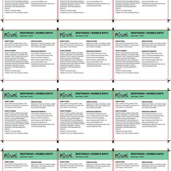 Miniml – wholesale Craft supplies – Miniml Safety Label Sheet - 12 x Labels (MIN217)27
