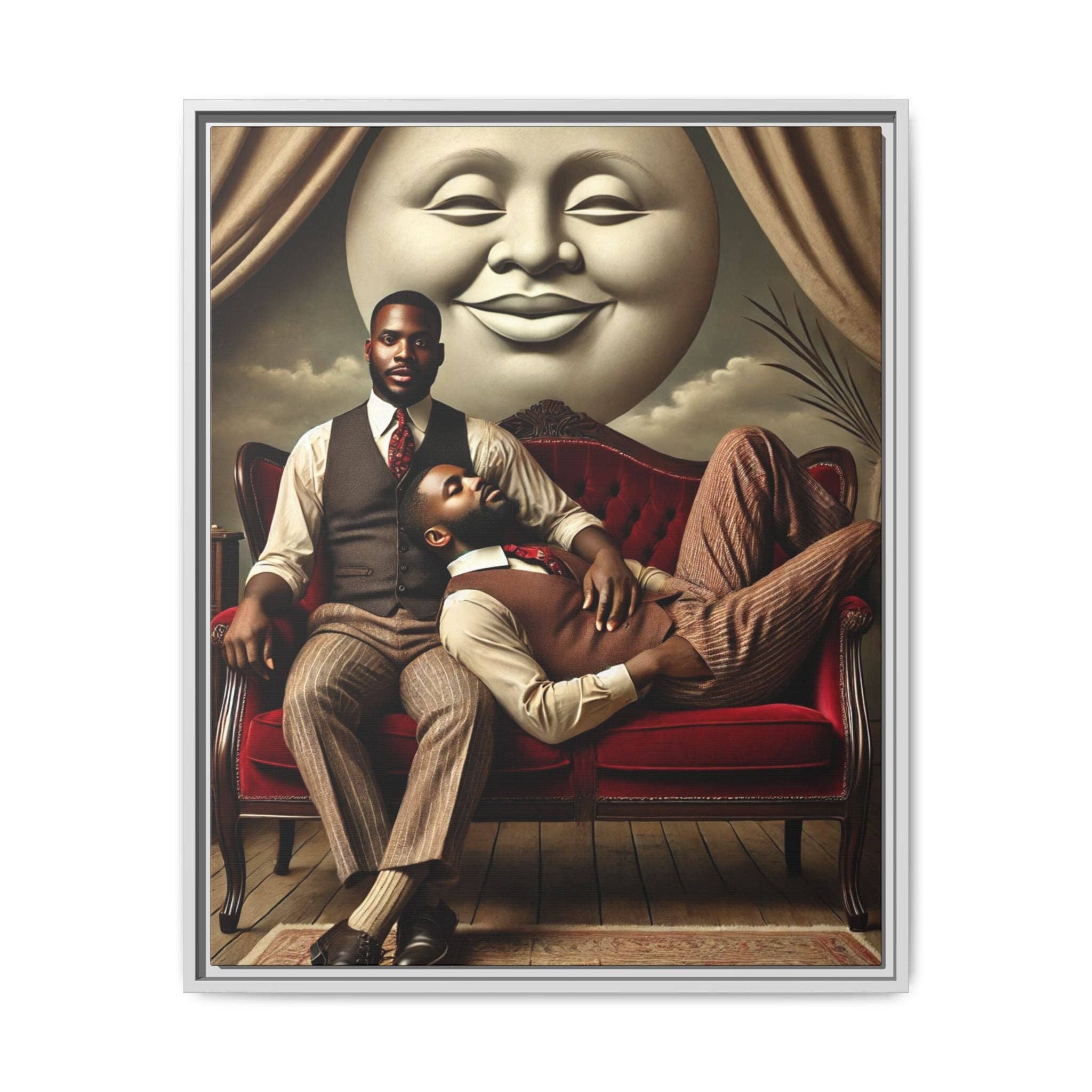 Walt & Pete - Wholesale Art Print - Missing Art Studies - Man In The Moon 0068