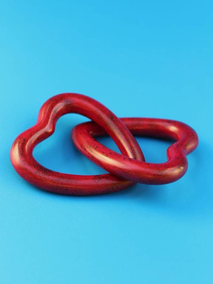 Corazones de amor rojos - Esteatita para venta al por mayor de polanski speckstein