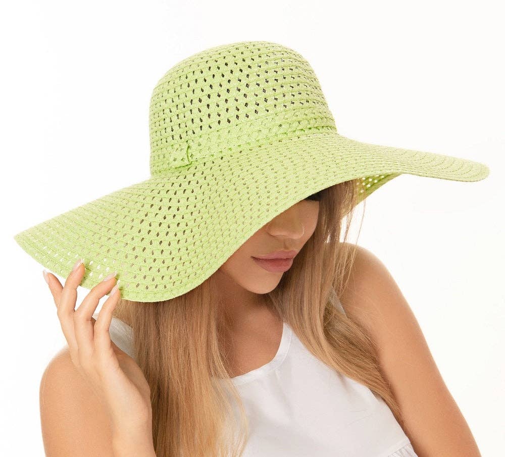 MiMi Wholesale - Wholesale Straw Hat - Women's - H3082 Hollow Out Straw Beach Summer Hat1