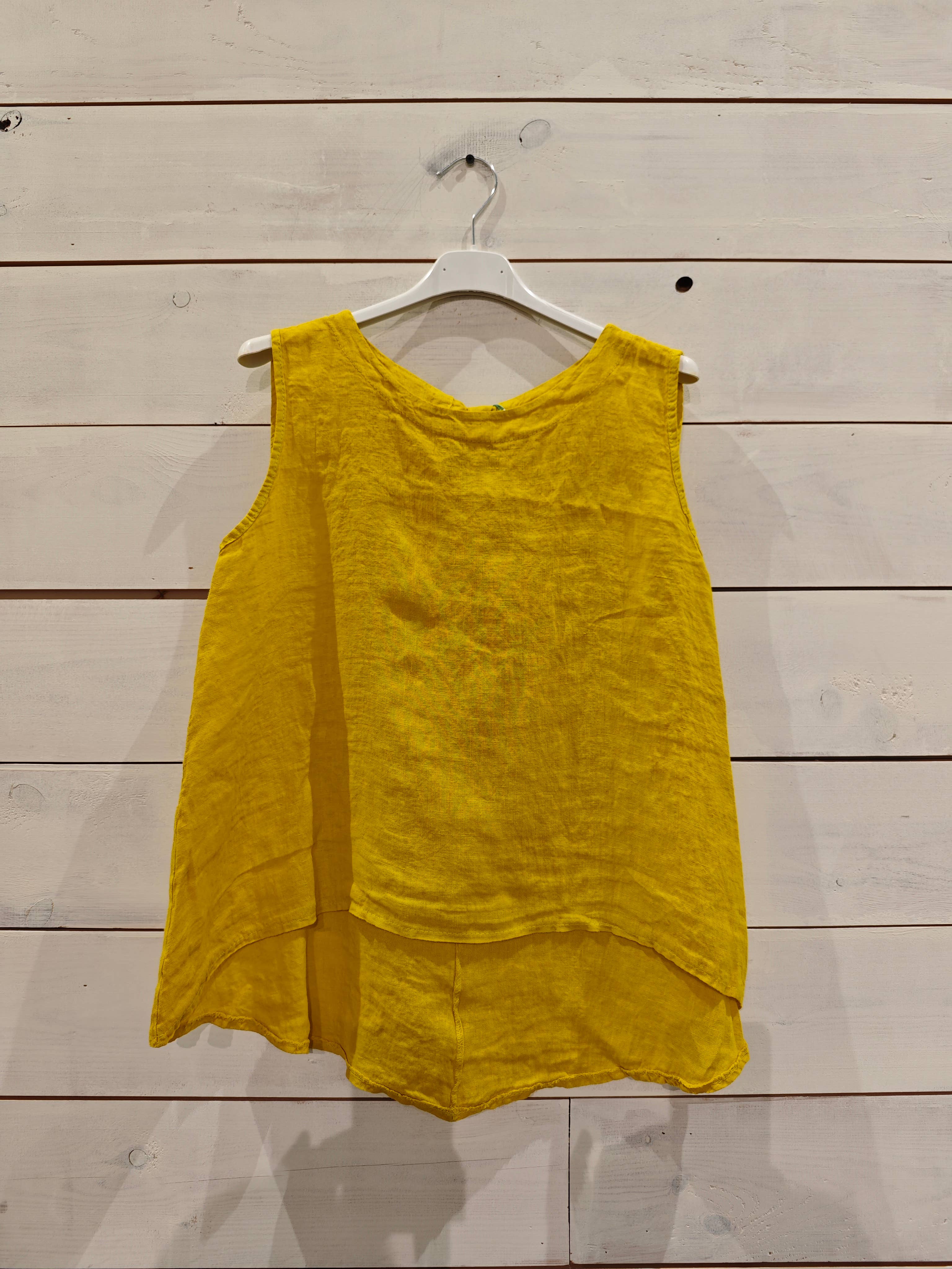 Linos y Textiles - Vendita all'ingrosso Camicetta - Donna - REF 15763 T-SHIRT CON MANICHE A SISA CON NASTRO IN 100% LINO17