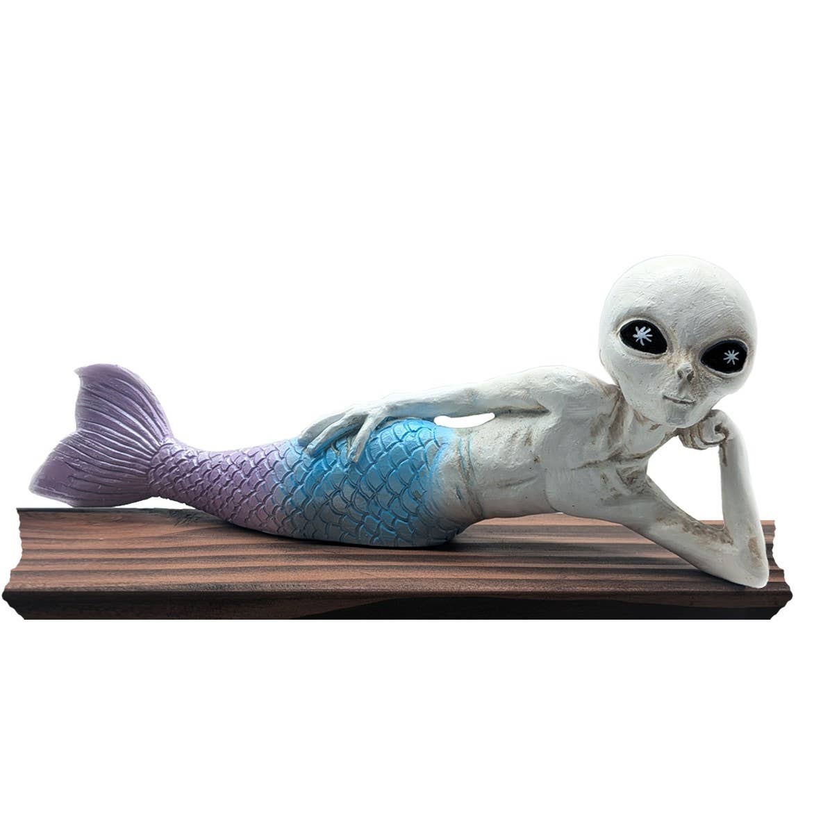 John Bernard & Company – Engroshandel Pyntefigur – Alien Invasion Sexy 10“ Liggende Merman Alien Statue Mermale3