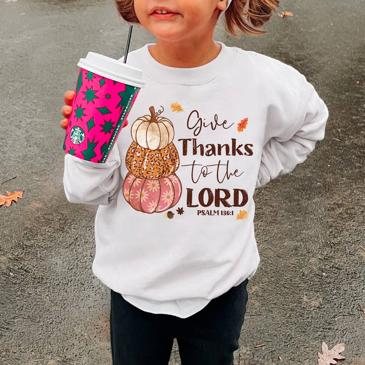 ZZ Threadz - Wholesale Sweatshirt - Kids - Give Thanks To The Lord Kids Sweatshirt0