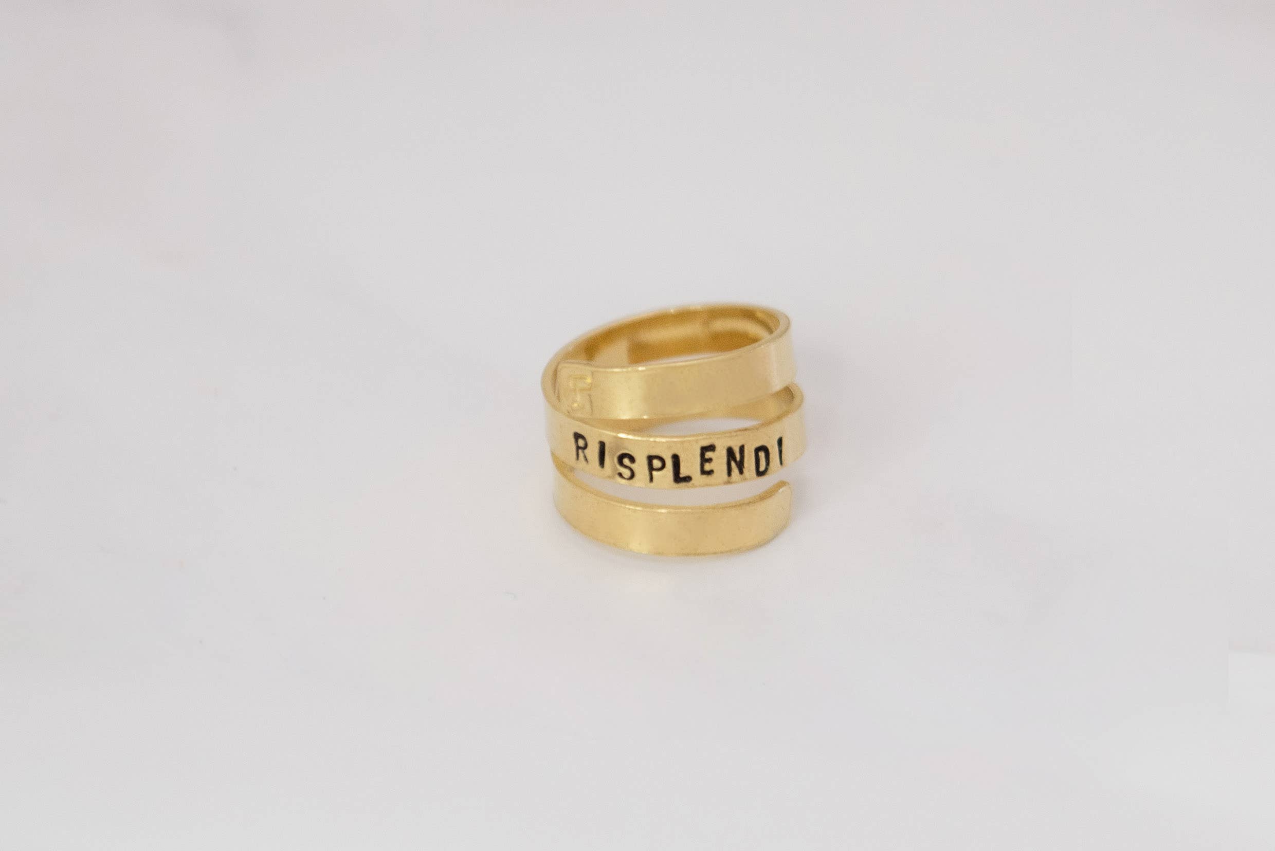 Loti jewels - Wholesale Band/Stacked Ring - ROUND BRASS RING WITH ENGRAVING8