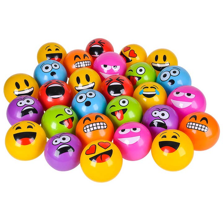 La Luna Bella - Toys - Wholesale Classic Toy - Kids - 5" EMOTICON VINYL BALL (100/CS) LLB kids toys