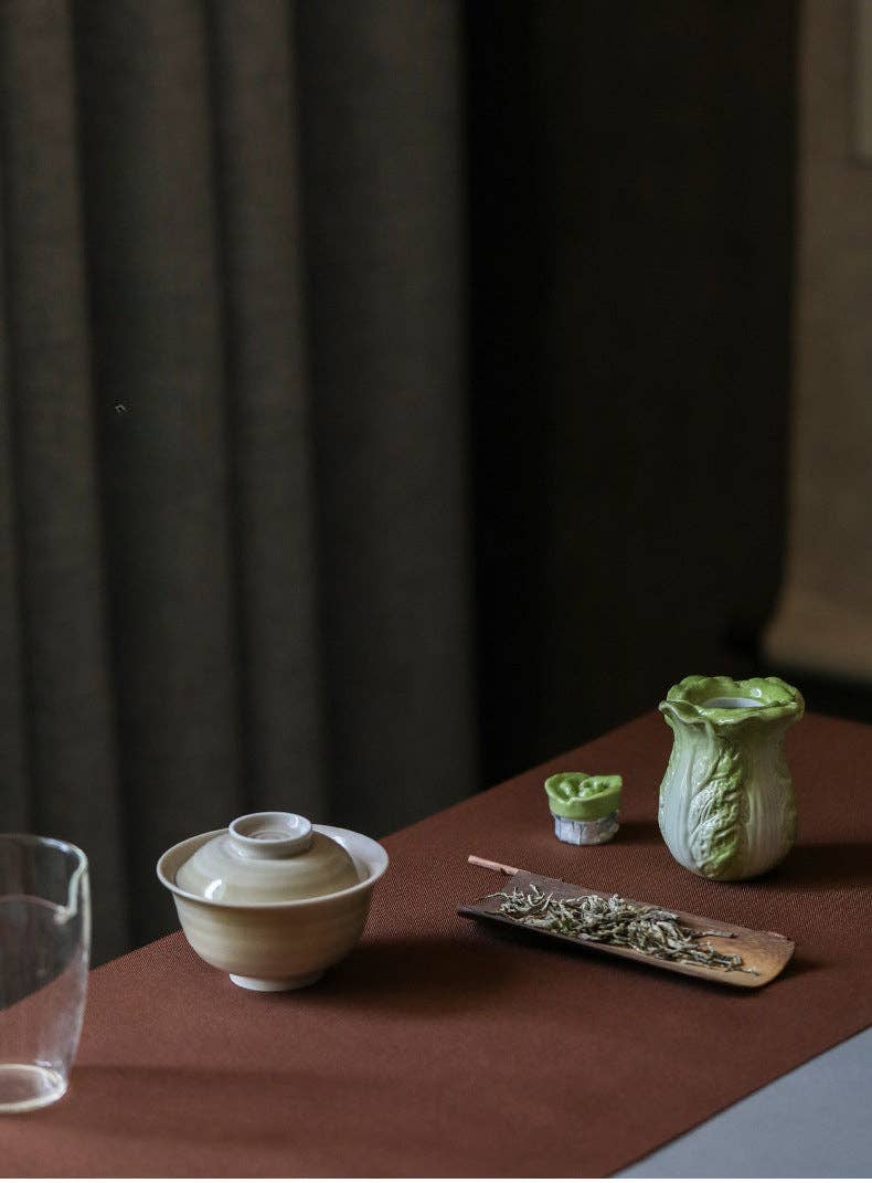 Gohobi （We cover U.S. import duties） – wholesale Tea pot – Gohobi Ceramic Cabbage Tea Container3