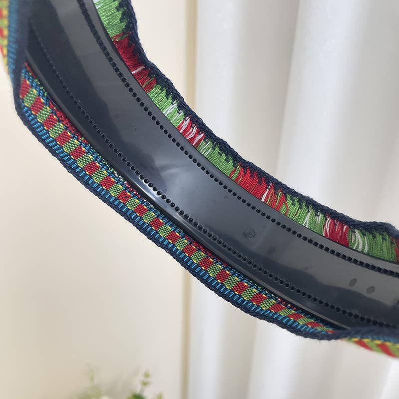 Tourtiwi - Venta al por mayor Cinta para el pelo - Mujer - Cinta de Pelo Retro Antideslizante con Bordado de Flores Bohemias6