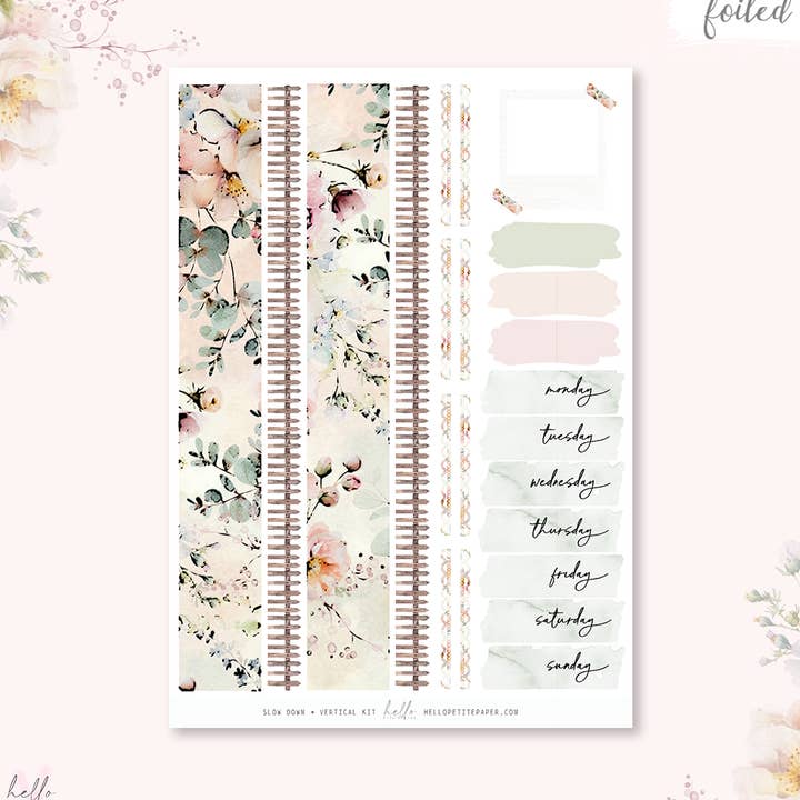 Abrande - KIT FOILED - sæt med klistermærker i premium mat papir for engroshandel hos Hello Petite Paper