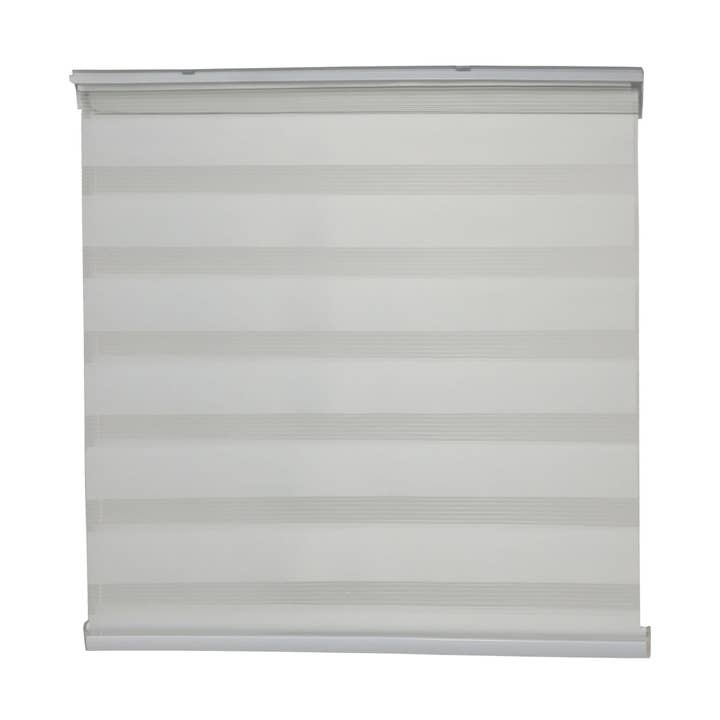 36x72" Zebra Window Blinds Light Filter Dual Layer Window Shade Cord Loop White for wholesale by FIXTUREDISPLAYS