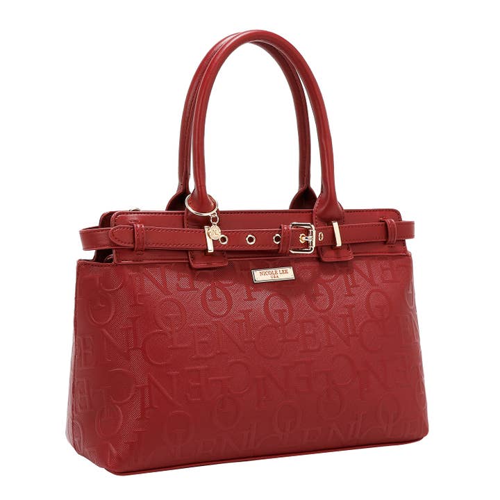 Nicole Lee USA – wholesale Satchel – Women's – EMBOSSED ELEGANCE SATCHEL BAG1