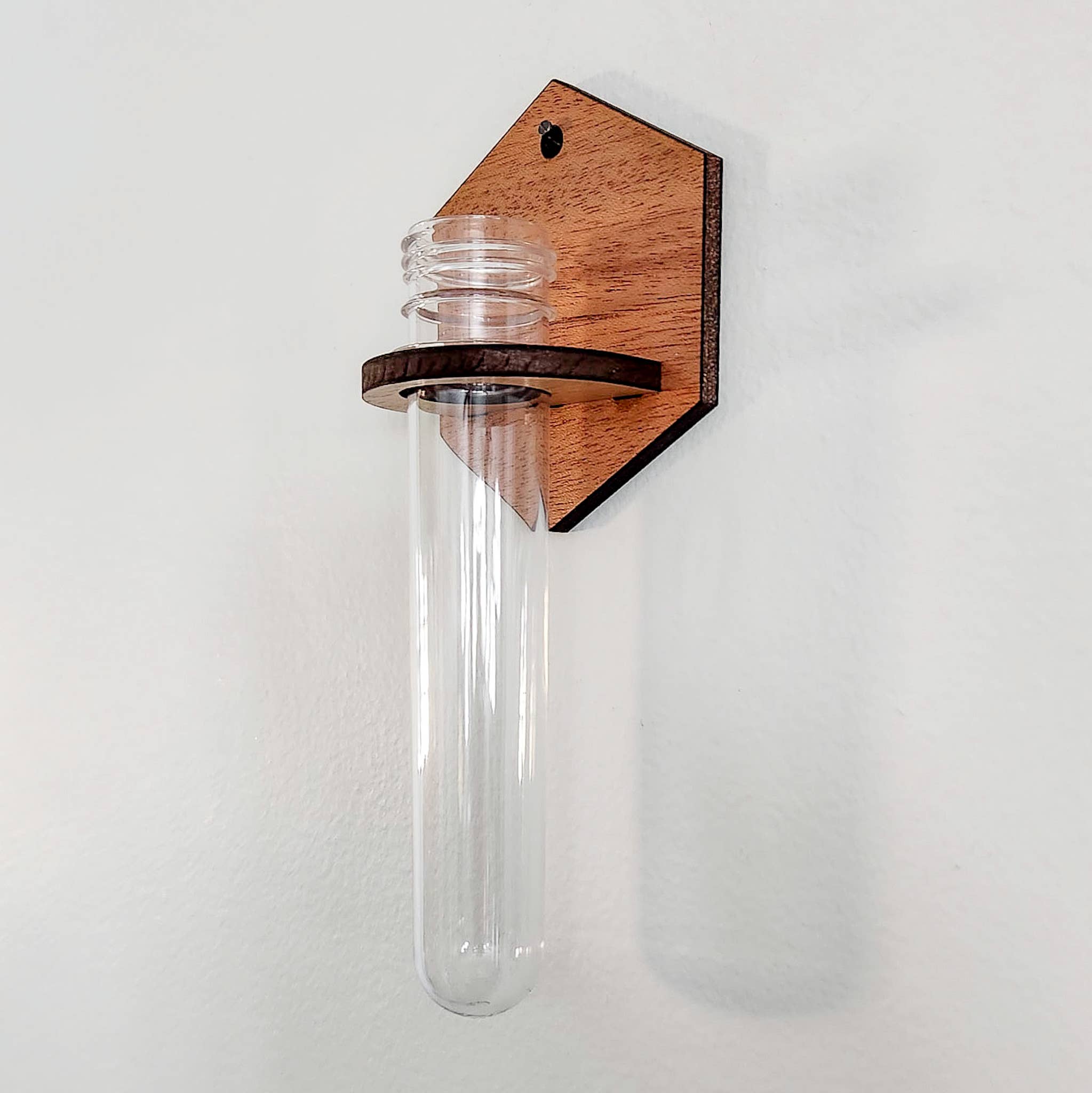 Leaf & Node - Wholesale Hanging Planter - Wall Hanging Propagation Station - Wooden Solid Hexagon5