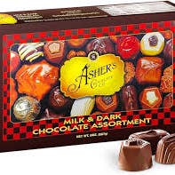 Long Island Candy Factory - Wholesale Chocolate Box - Asher's Milk and Dark Chocolate 8 Ounce Assortment Unwrapped Gift Box