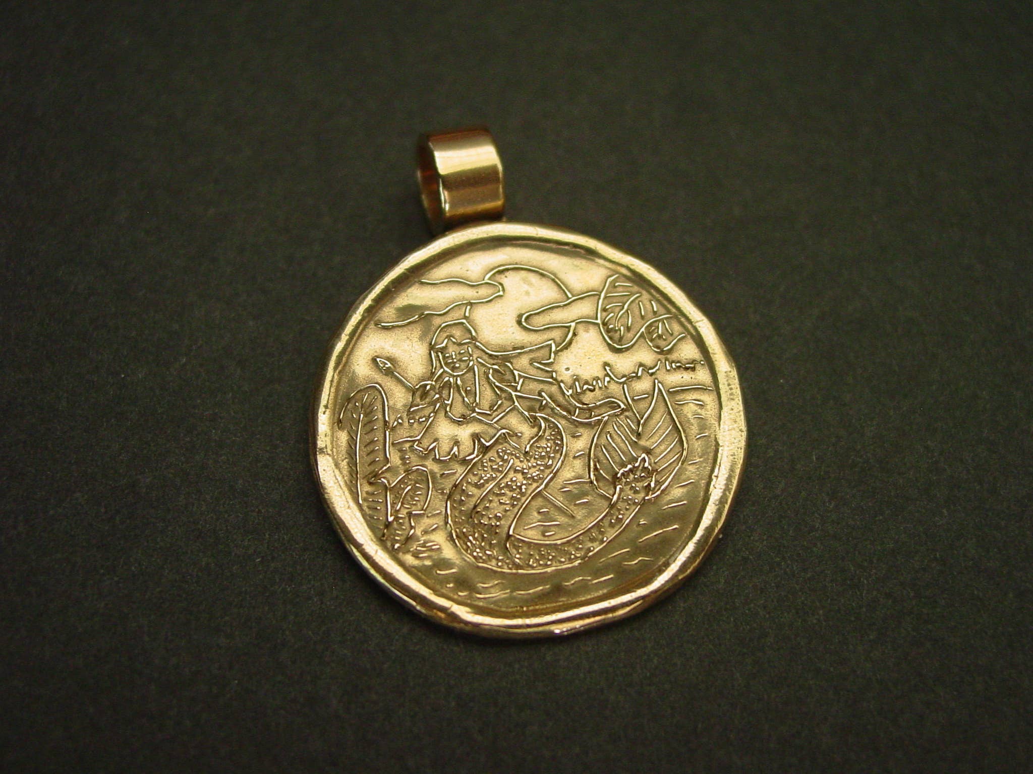 Vis a Vis Jewelry - Wholesale Pendant/Charm Necklace - Iara Amazonian Mermaid Pendant Necklace1