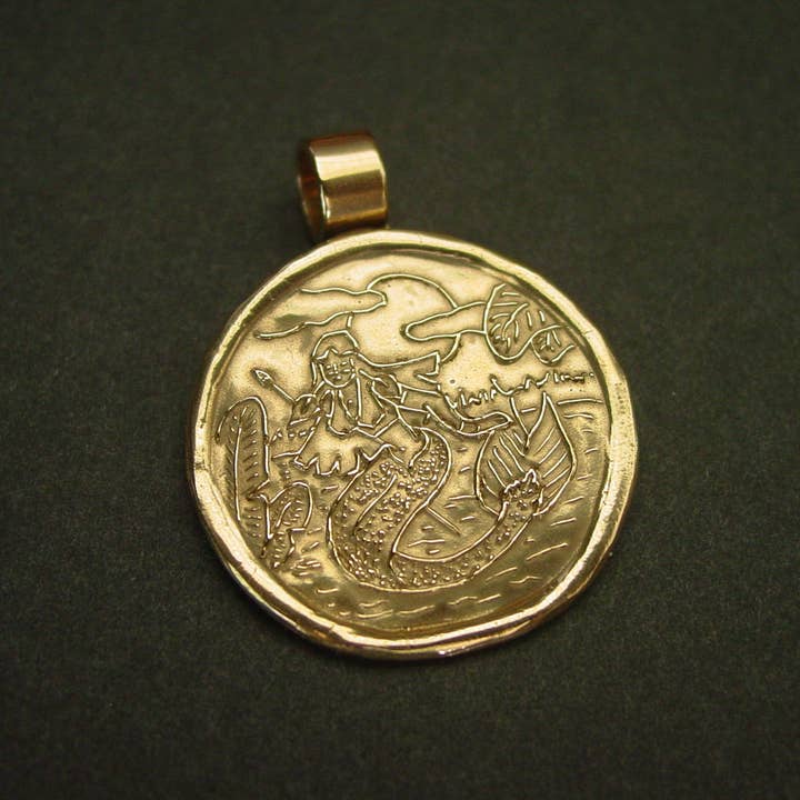 Vis a Vis Jewelry - Wholesale Pendant/Charm Necklace - Iara Amazonian Mermaid Pendant Necklace1