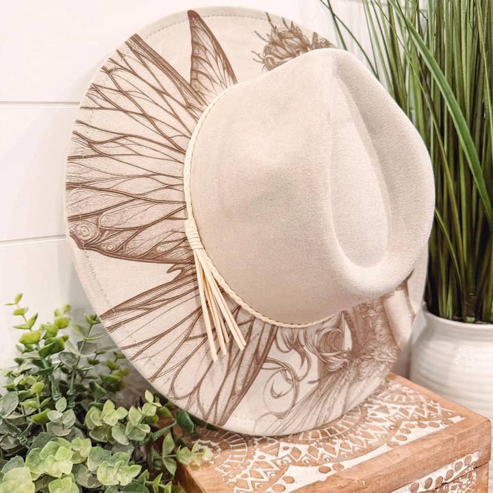 Willie & Dolly Designs - Wholesale Fedora - Women's - Engraved Fairy Hat 3