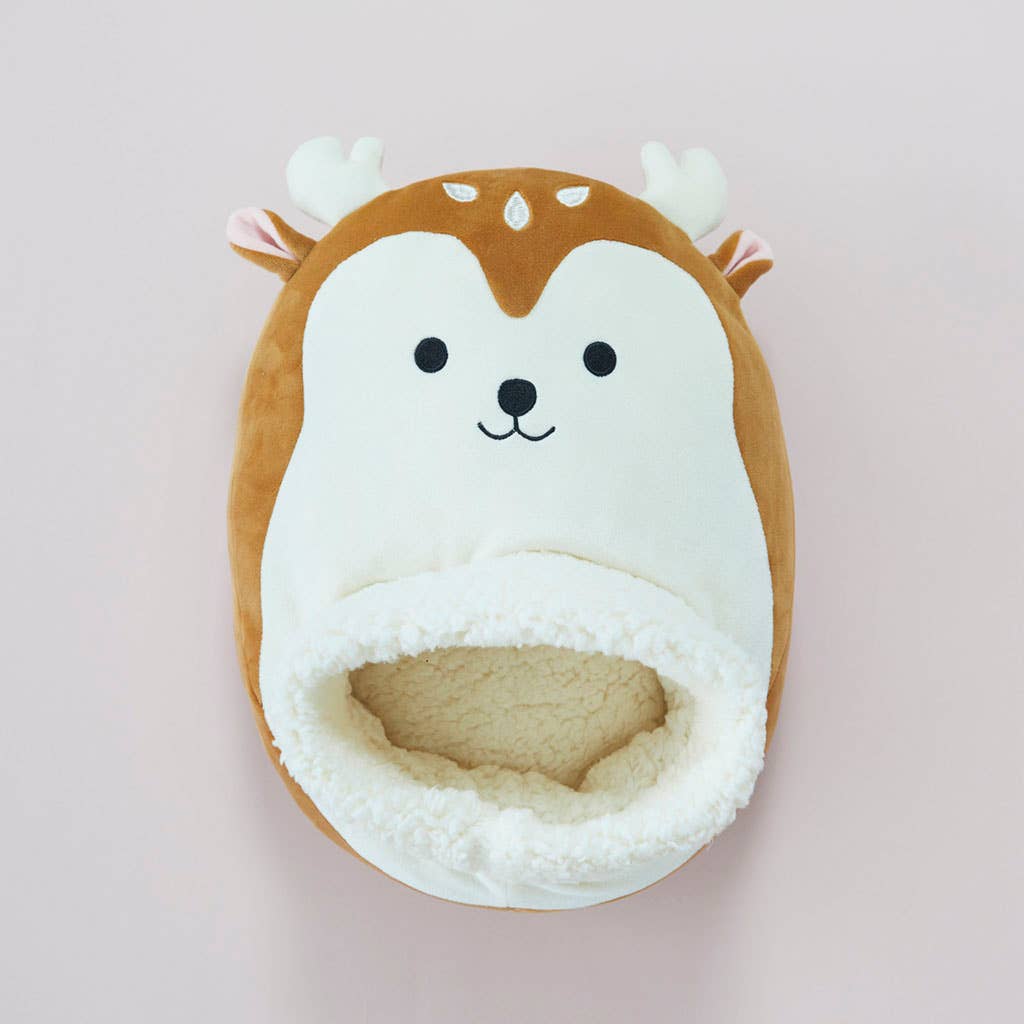 Balvi – Großhandel Hausschuhe – Damen – Balvi Deerling Fußwärmer aus braunem Polyester2