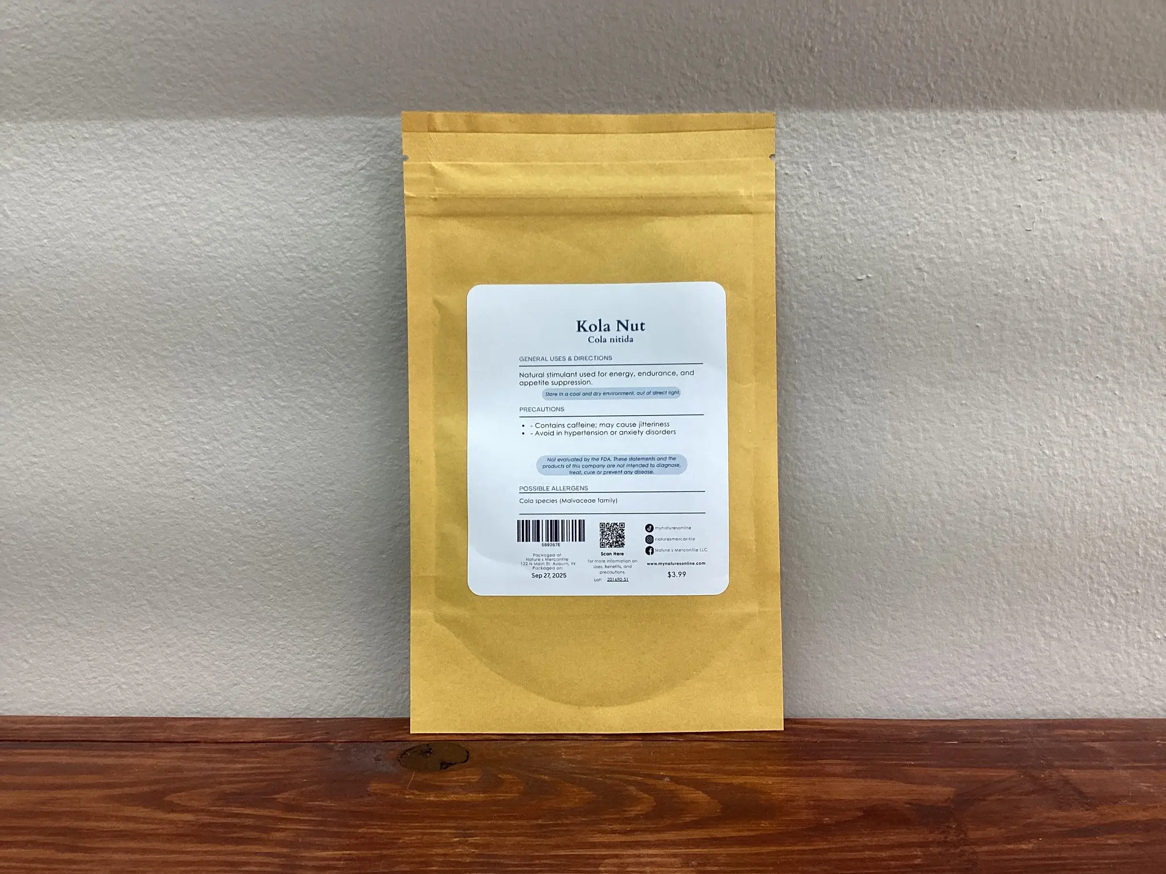 Nature's Mercantile - Wholesale Herbs - Kola Nut2