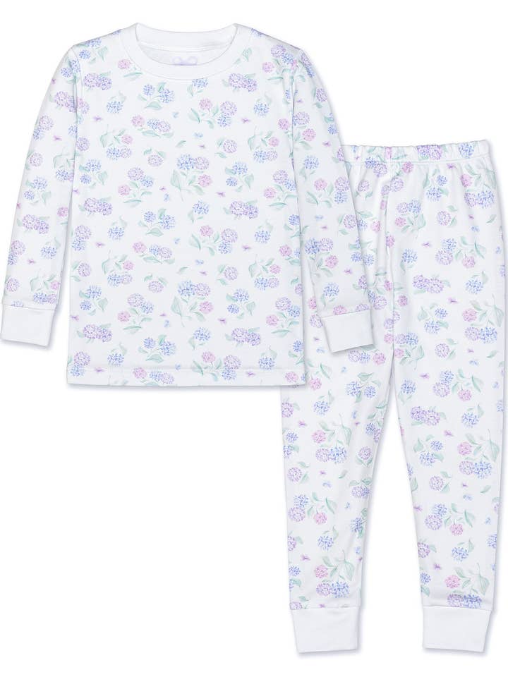 Lavender Bow - Wholesale Sleepwear Set - Kids - Hydrangea Pajama Set
