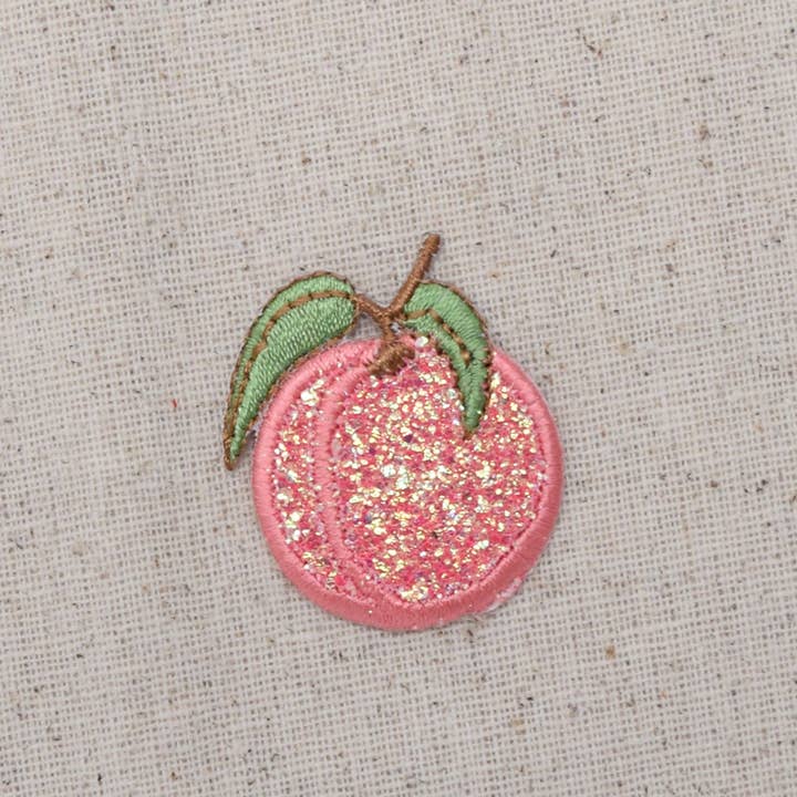 Wholesale Applique - Wholesale Patch - Peach - Glitter - Single - Shimmery Sparkle, Iron on Patch3