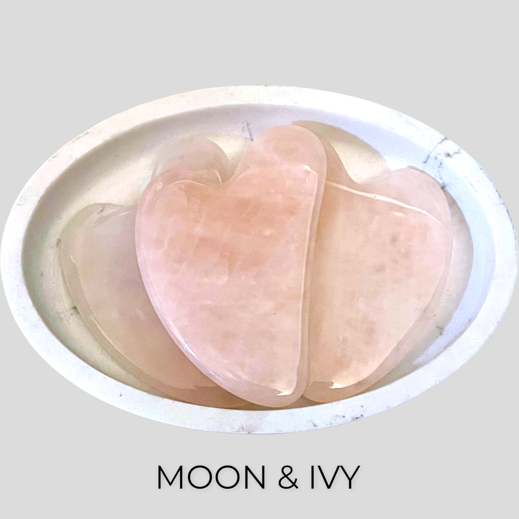Moon & Ivy - Wholesale Gua Sha Tool - Rose Quartz Gua Sha Board1