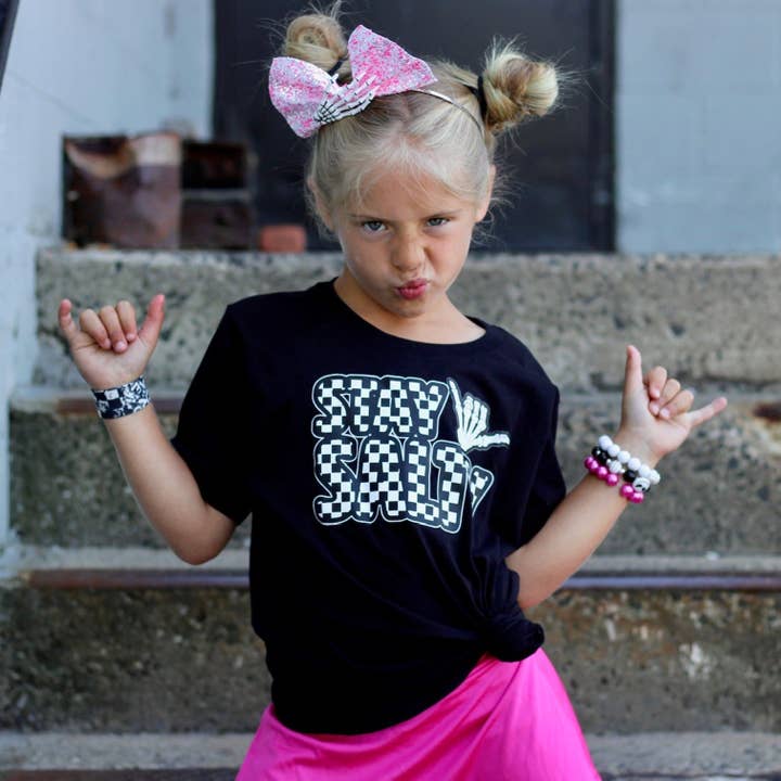 Stay Salty Tee, Black (Infant, Toddler, Youth, Adult) for wholesale by Micro Me