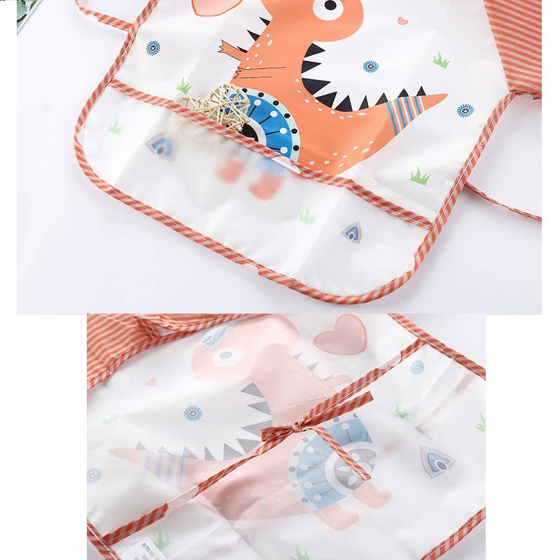 PatPat - Wholesale Bib - Baby - Baby Cartoon Animal Long Sleeve Waterproof Reversible Bibs4