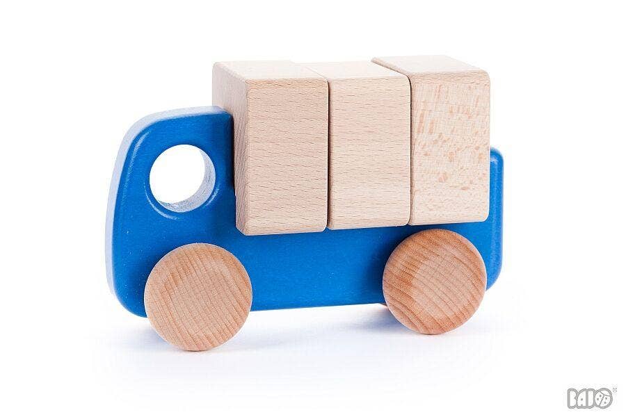 Little Poland Gallery - Wholesale Wood Toy - Kids - BAJO Car with Blocks2