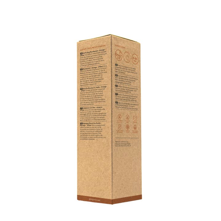 Georganics - Wholesale Mouthwash - Oil Pulling Mouthwash - Orange
