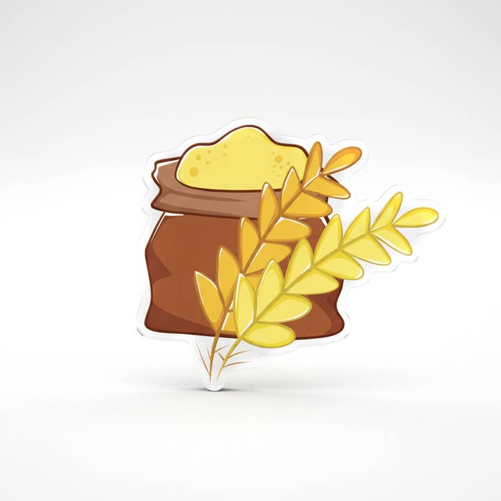 Jetons de jeu en acrylique Wheat Token impression recto-verso pour la vente par Naytendo