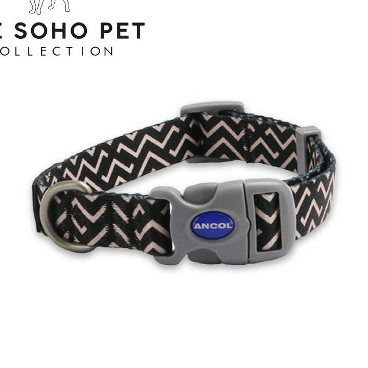 Soho Pet samling Zig Zag mønstrede krave 30-50cm for engroshandel hos Ancol Pet Products Ltd