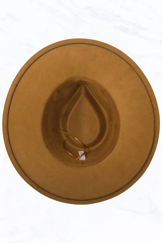 Suzie Q USA - Vendita all'ingrosso Fedora - Donna - Cappello Fedora in Camoscio con Ampie Tese e Corona a Goccia11